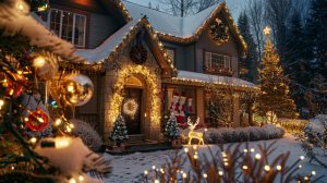 Créer une décoration de noël extérieure éblouissante avec des produits lumineux