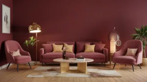 Grenat vineux : peignez un accent pour une ambiance vineuse chaleureuse