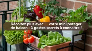 Récoltez plus avec votre mini potager de balcon : 3 gestes secrets à connaître !