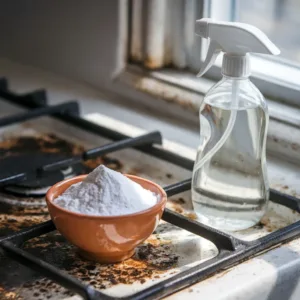 Comment nettoyer vos plaques de cuisson brûlées avec bicarbonate et vinaigre